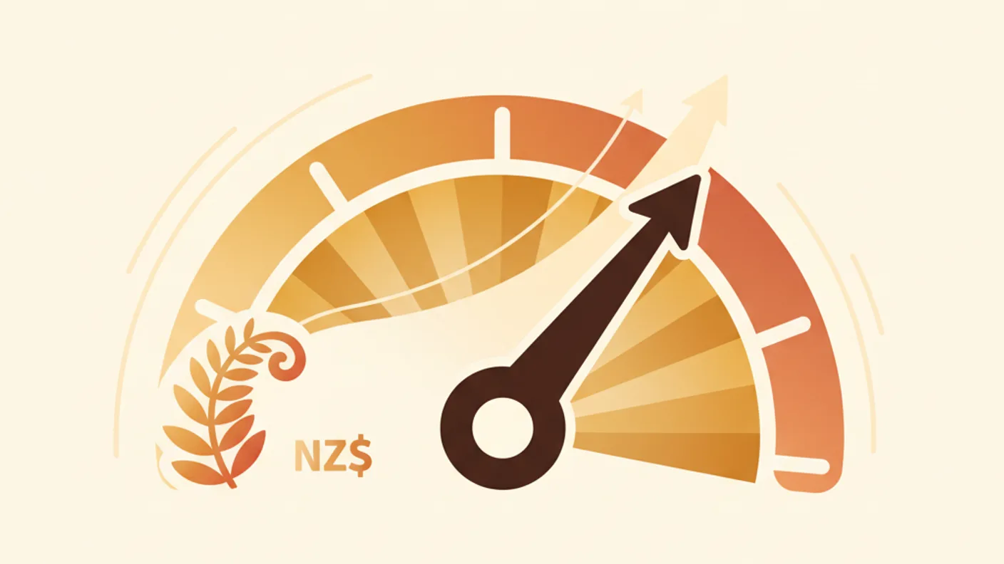 Illustration of a NZ credit score gauge showing the typical 0 to 1000 scale